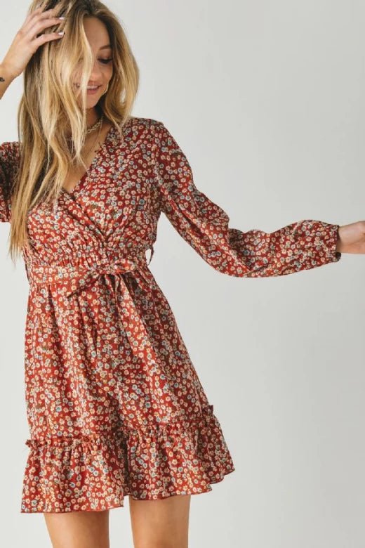 Floral Printed Midi Dress
