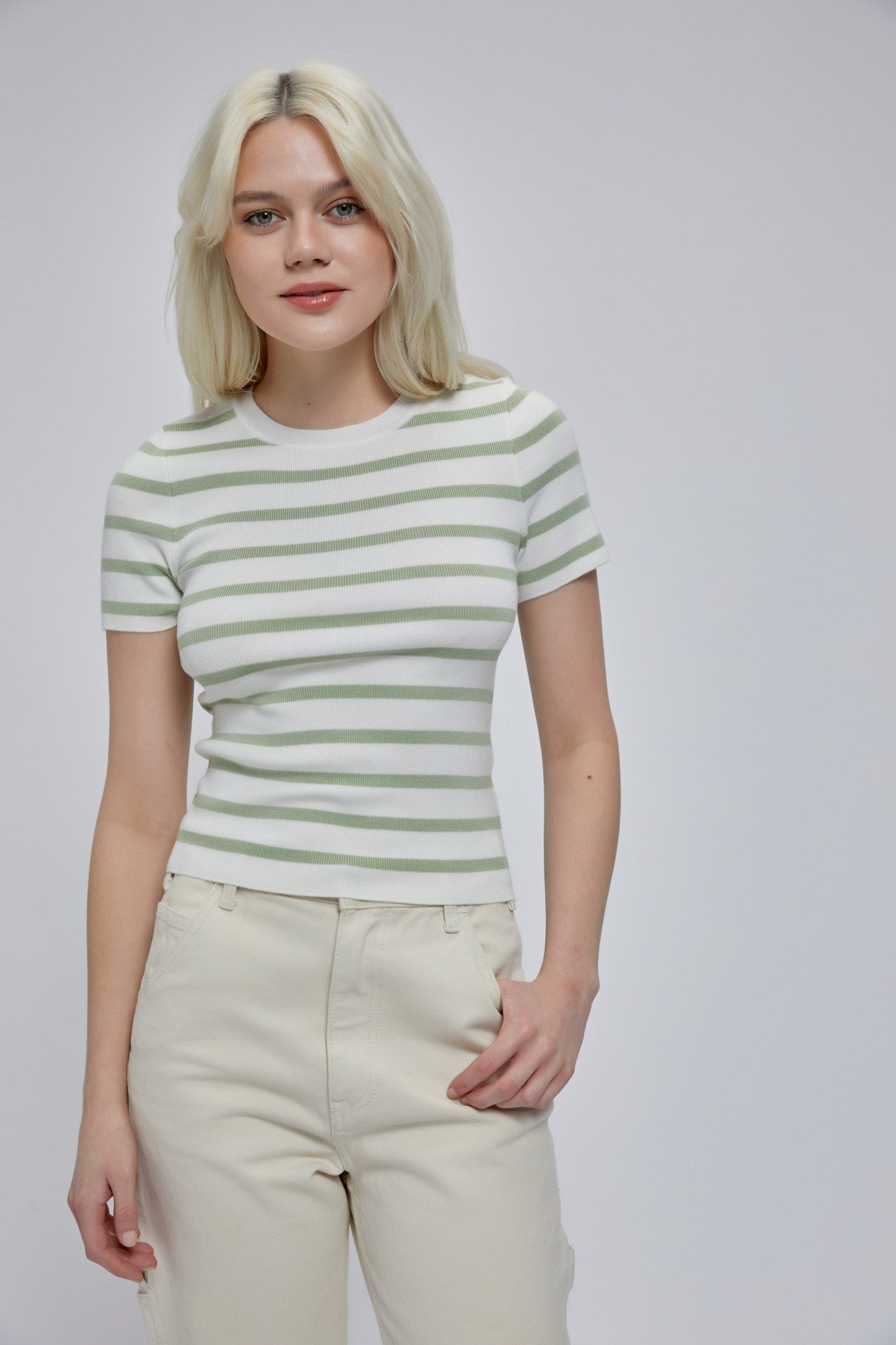 Fitted Short Sleeve Top