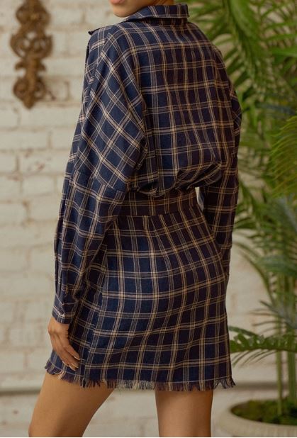 Flannel Shirt Dress