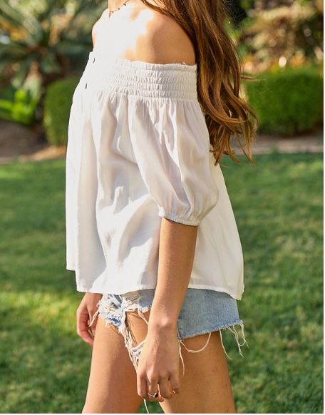 Off Shoulder Tunic Top