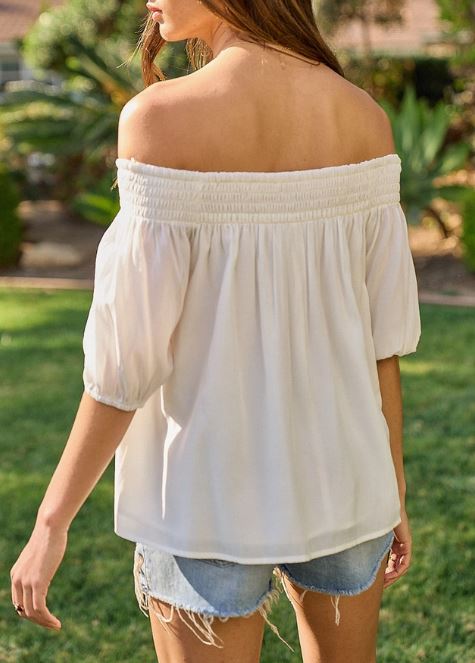 Off Shoulder Tunic Top