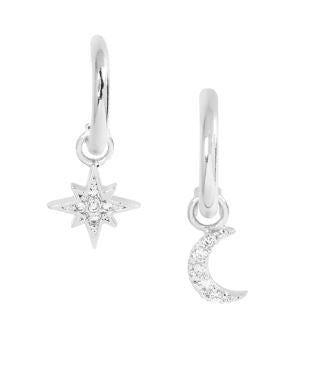 Moon/Star Pin Earrings