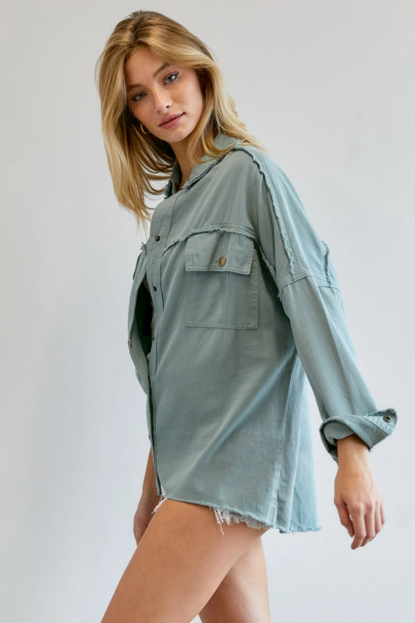 Button Down Shirt with Pockets